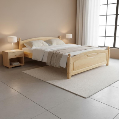 Holzbett Echt Holz Bett Better Schlofzëmmer Hotel 200x200 Stil Massiv Miwwelen