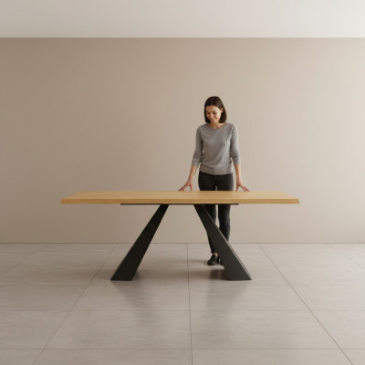 Iessdësch Grupp Iesszëmmer Stuff Massivholzmiwwelen Holzmiwwelen Handaarbecht