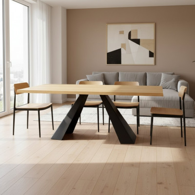 Iessdësch Bespriechungsdësch Büro Design Holz Konferenzdësch Nei Vollholz Miwwelen