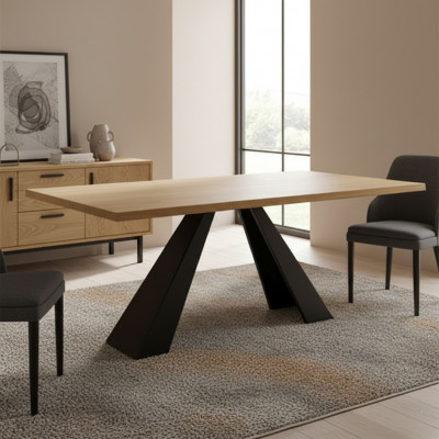 Iessdësch Holzdësch Holz Dëscher Dësch Iesszëmmer Massiv Vollholz Miwwelen Wunnzëmmer