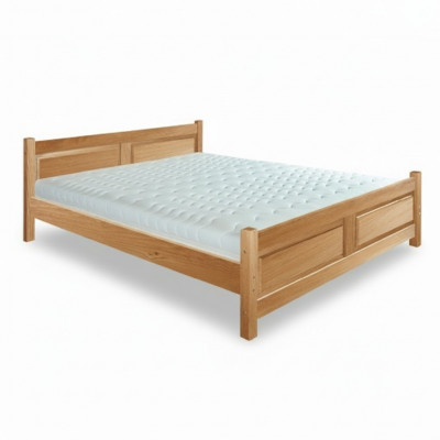 Better aus Holz, Bett aus echtem Holz, Schlofzëmmer, Hotelstil, massiiv Miwwelen.