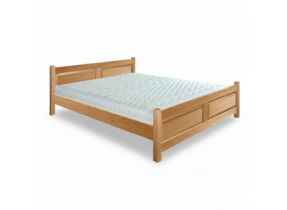 Better aus Holz, Bett aus echtem Holz, Schlofzëmmer, Hotelstil, massiiv Miwwelen.