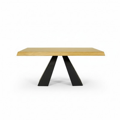 Couchtisch Canapé Dëscher Canapé Nidderdësch Eechte Holz Massiv Miwwelen 100x60cm