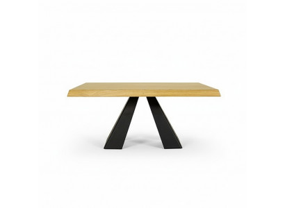 Couchtisch Canapé Dëscher Canapé Nidderdësch Eechte Holz Massiv Miwwelen 100x60cm