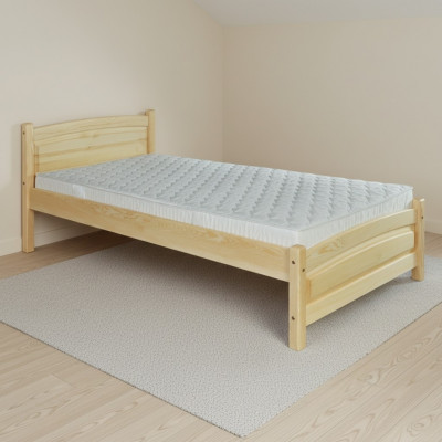 Massivholzbett Kiefer Holz Bettgestell 100x200 Vollholz Gästebett Handaarbecht Nei