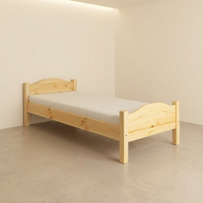 Eenelbett Jugendbett Kieferbett Kiefer Massivholz Holzbett 100x200 Handaarbecht Neie