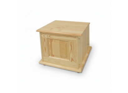 Deko Këscht Massivholzmöbel Holzmiwwel Handwierk Schatull Truhe Massivholz 45x45cm
