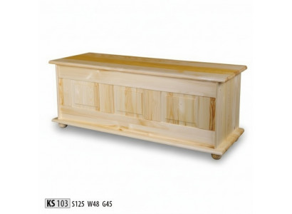 Massivholz Lagerbox Holzkëscht Deckel Kiefer Handaarbecht Këscht Këschten 125x45