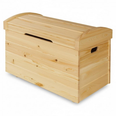 Deko Këscht Vollholz Miwwelen Holz Miwwelen Handaarbecht Këscht Truh Echtholz 90x55cm