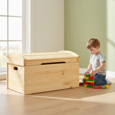 Deko Këscht Massivholz Miwwelen Holz Miwwelen Handaarbecht Këscht Trou Geschirholz 77x48cm