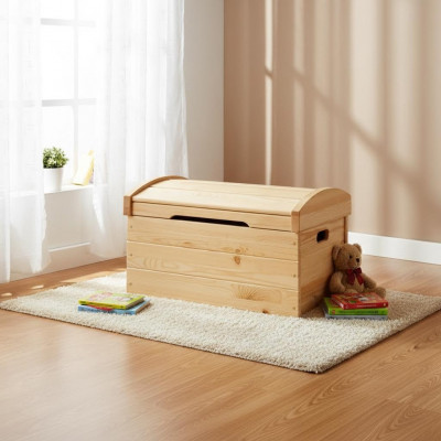 Deko Këscht Massivholz Miwwelen Holz Miwwelen Handaarbecht Këscht Trou Geschirholz 77x48cm