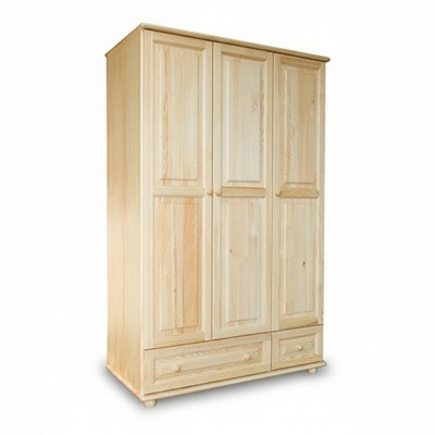 Kleederschaaf Schlofzëmmer Holz Echt Handaarbecht Vollholz Schaf Holz Schief.