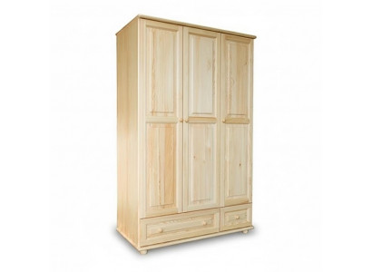 Kleederschaaf Schlofzëmmer Holz Echt Handaarbecht Vollholz Schaf Holz Schief.