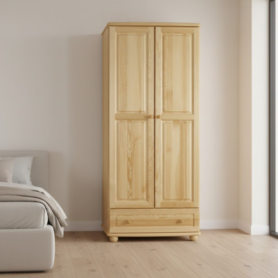 Eechte Holz Massivholz Vollholz Kleederschaf Schaf Schlofzëmmerschaf Nei