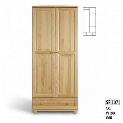 Eechte Holz Massivholz Vollholz Kleederschaf Schaf Schlofzëmmerschaf Nei
