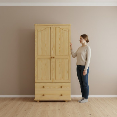 Kleederaschaf Massive Schief Vollholz Massiven Schlofzëmmer Schaf Vollholz