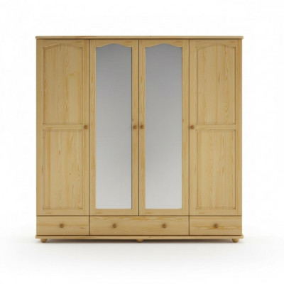 Garderob Schlofkummer Holz Schaf Voll Handaarbecht Vollholz Schaf 4dierg.