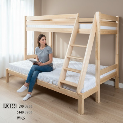 Etagestillt Stacked Stillt Kiefermassiv Vollholz Stillt Kannerbett Hochbett Stillt Neit