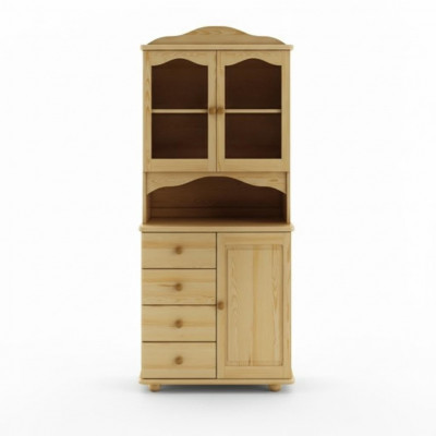 Kicheschaf Massivholz Buffet Schaf Anrichte Handaarbecht Massiv Miwwel Vitrinnen