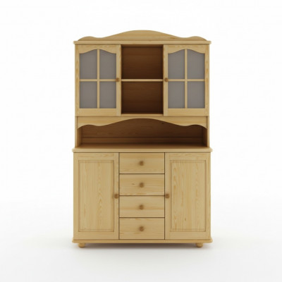 Buffet, Kredenz, Iesszëmmer Schaf, Geschirsschaf, Vollholz Schaf, Holz Schranken