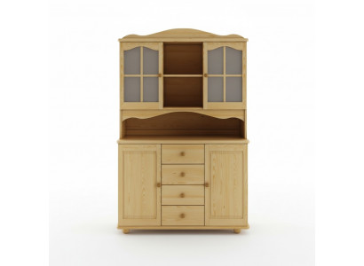 Buffet, Kredenz, Iesszëmmer Schaf, Geschirsschaf, Vollholz Schaf, Holz Schranken