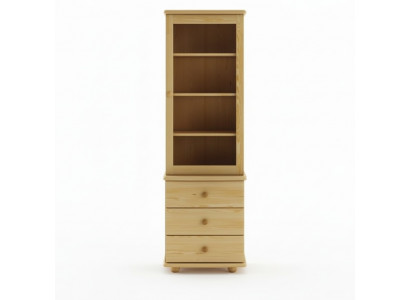 Vitrin Wunnzëmmer Miwwelen Holz Vitrinnen Glas Schaf Regal Anrichte Nei Massiv