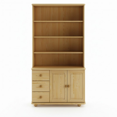 Bicherregal Bicherwand Holzregal Regal Schaf Wandschaf Holz Miwwelen Handaarbecht