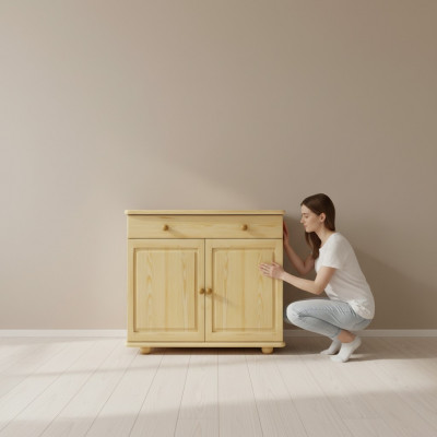 Massive Schaf Kommode Sideboard Kommoden Massivholz Schiefen Neu Anrichte Miwwelen