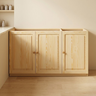 Massivholz Miwwel Wäschbeckenënnerschaf Wäschdësch Ënnerschaf Handaarbecht Holz