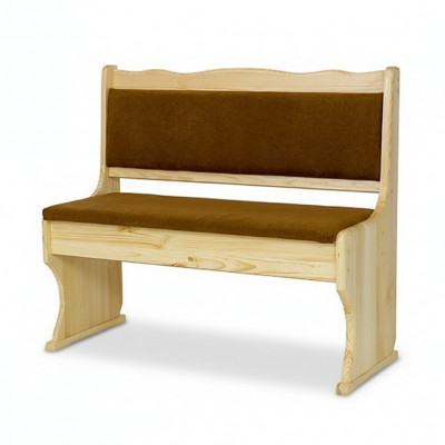 Holzbank Sëtzbank 100 cm Kiefer Vollholz massiiv Miwwel Kiche Bank Echt Holz