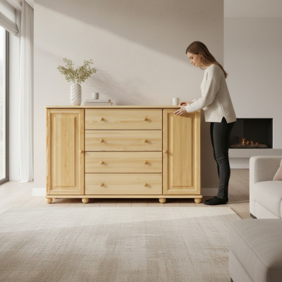 Massiv Kommode Anrichte Sideboard Schaf Miwwelen Kommoden Massivholz Lowboard Nei