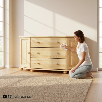 Massiiv Kommode Sideboard Miwwel Echt Holz Schief Nei Anrichte Kommoden Schaf