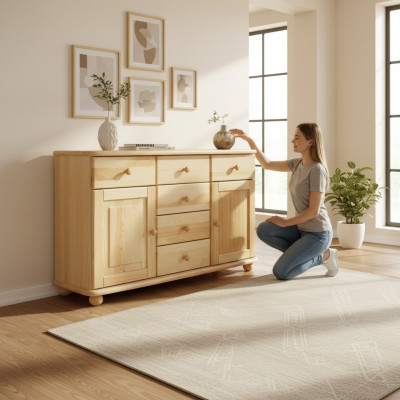 Massiv Kommod Echt Holz Schief Neie Still Miwwel Kommode Schaf Sideboard