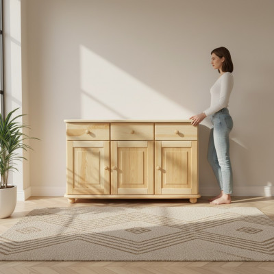 Massiv Kommode Sideboard Schaf Kommoden Massivholz Schiefneiert Möbel