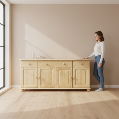 Massiv Kommode Anrichte Schaf Miwwel Massivholz Schalef Lëtzebuergesch Nei Sideboard Kommoden
