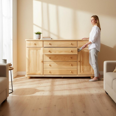 Sideboard Kommode Massiv Anrichte Schafsmöbel Kommoden Vollholz Schiefers Nei