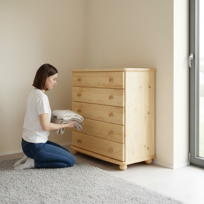 Anrichte Designer Kommode Vollholz Miwwelen Kommoden Massivholz Massiven Schaf Nei