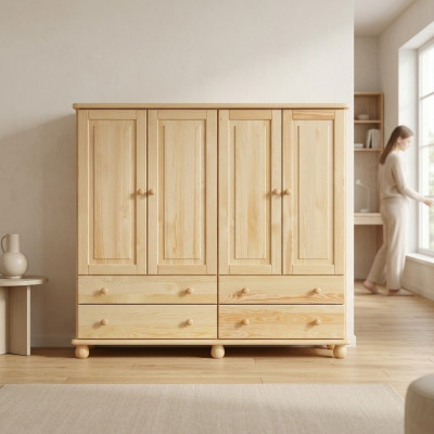 Kommodedesign Lowboard Anrichte Schaf Echt Holz Buffet Kommodden Säitboard