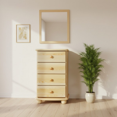 Holz Kommode Vollholz Miwwelen Kommoden Massivholz Massiv Regal Schaf Nei