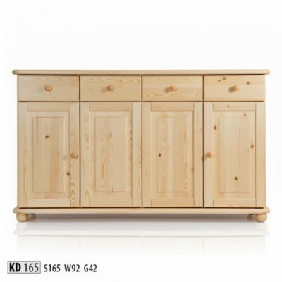 Kommod 165cm Säitestrooss Schaf Anrichte Holz Schaf Miwwel Kommoden Massivholz