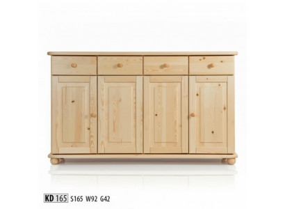 Kommod 165cm Säitestrooss Schaf Anrichte Holz Schaf Miwwel Kommoden Massivholz