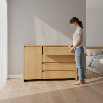 Massiv Kommod Sideboard Miwwelen Kommoden Massivholz Schiefneien Nei Anrichte Schaf