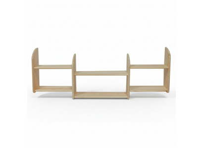Bücherregal 150 * 19 * 47 cm Vollholz Kiefer massiv Büroregal Regal Eechte Holz