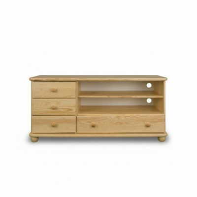 RTV-Säitenschaf Holzkommod Sideboards Wunnzëmmer Kommoden 124cm massiiv Miwwelen