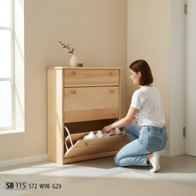 Schongkëscht aus echtem Holz handgemaachte Schongkipper Schongkëscht mat 3 Schief.