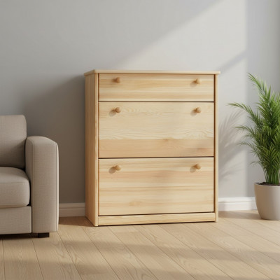 Schongkëscht aus echtem Holz handgemaachte Schongkipper Schongkëscht mat 3 Schief.