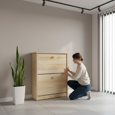 Schongeschaf 4-fach Kommode Massivholz Miwwelen Schongkipper Regal