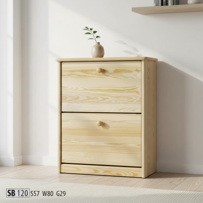 Schongeschaf 4-fach Kommode Massivholz Miwwelen Schongkipper Regal