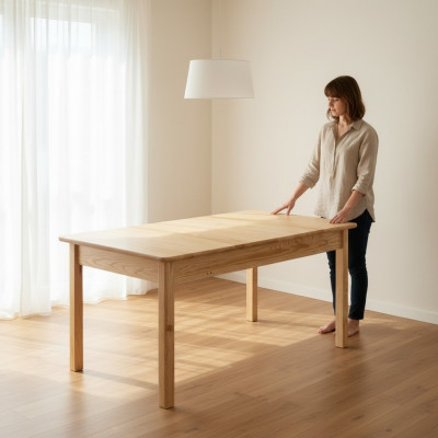 Iessdësch Dësch Holz Iessdëscher Dëscher Massiv Miwwelen Vollholz Echtzholz Massiv Nei