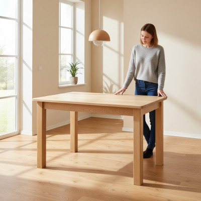 Iessdësch Holz Dëscher Wunn- Iesszëmmer 150x75 Massivholz Iessdëscher Massivholz Dësch